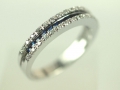 Pierścionek z szafirami i brylantami - Model PB07 pierścionek zaręczynowy z brylantami, pierścionek z brylantami, pierścionek z szafirami, pierścionek ze szłota, pierścionek na urodziny, pierścionek na prezent