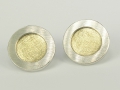 Kolczyki srebrne - Model GK31 cudowne kolczyki,niezwykłe kolczyki,kolczyki ze zlotem,kolczyki srebrne,kolczyki artystyczne